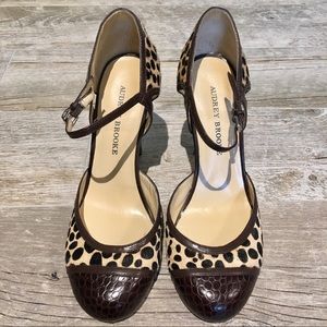 Audrey Brooke patterned high heels